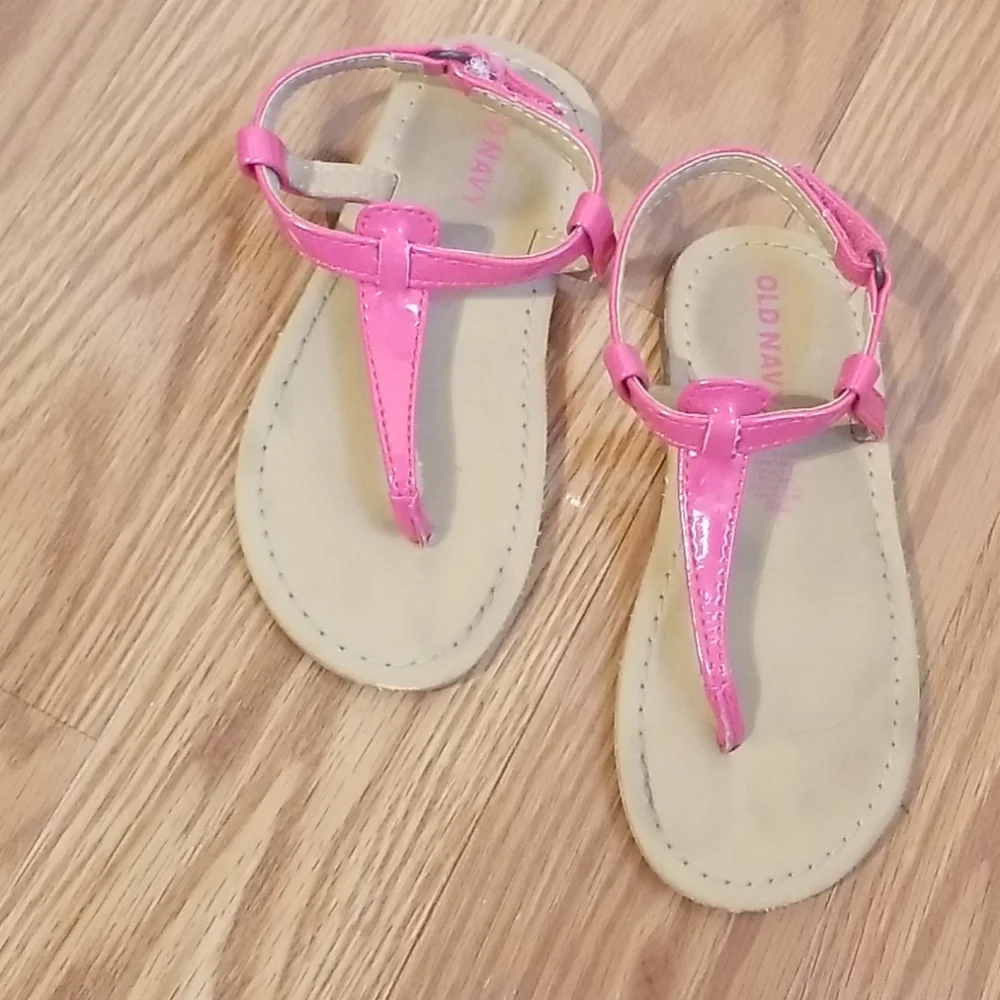 Hot pink sandals size 8